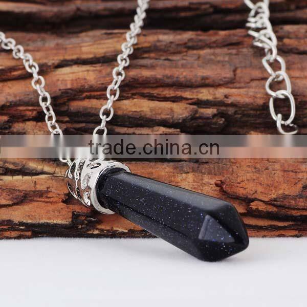 Amazing Cheap Gold plated Chain Necklace Natural Quartz Necklace for Gifts
