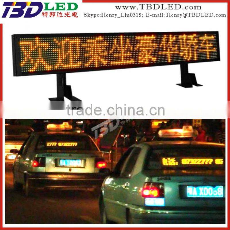 led message running display screen/high quality mini led taxi display