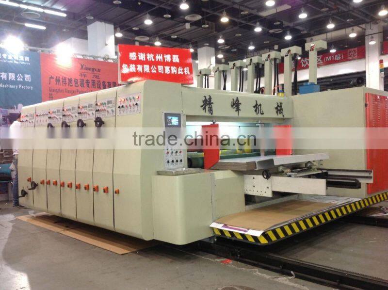 best sale carton box printing machine with slotter and die cutter