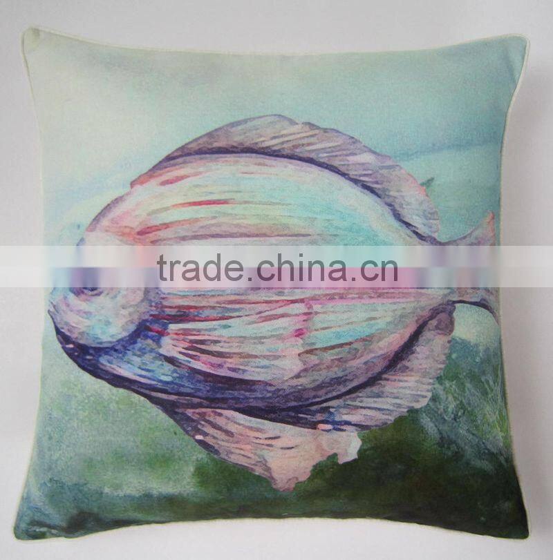 Animal print series of fish cushion cover