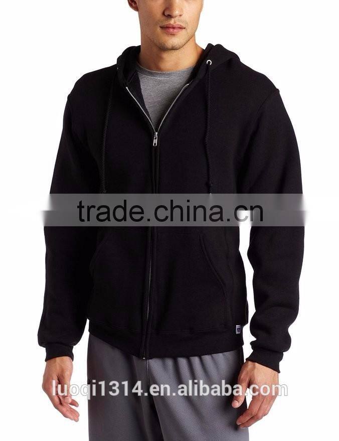 Custom men's slim fit hoodie jacket cotton fleece hoodies