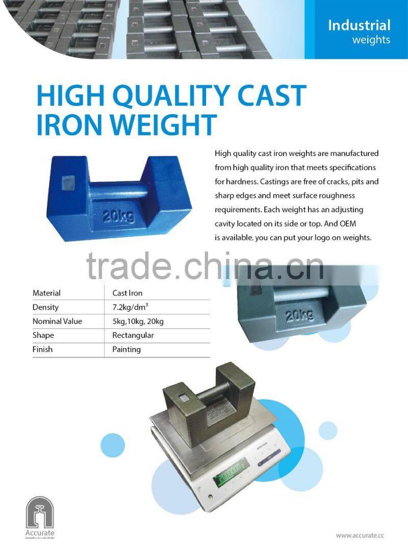 Cast Iron test weights for crane cast iron counter weight