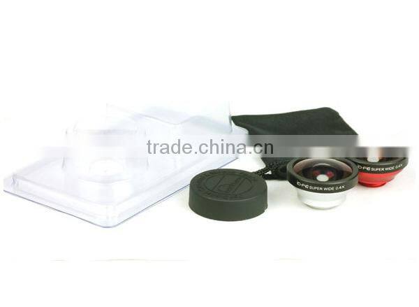 2015 Factory Production 0.4x Super Wide Angle Lens cell phone With case