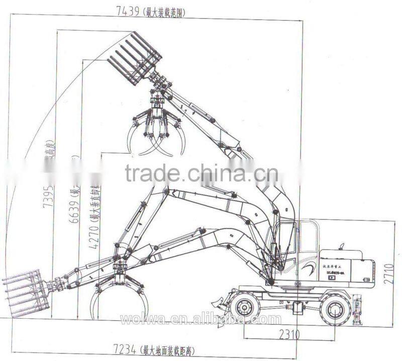 China mainland 8T Wheel Sugarcane Loarder