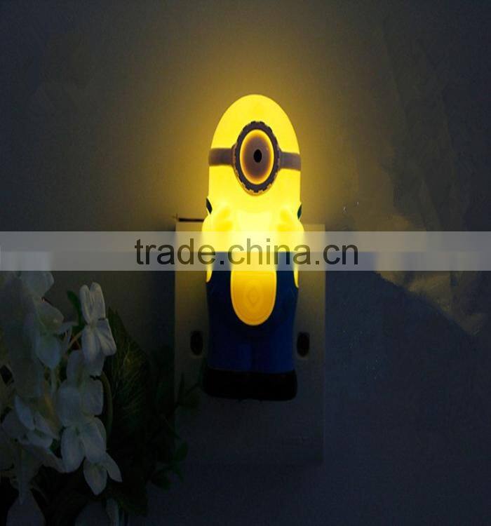 Creative Cartoon Little Yellow Man Shape Energy Saving Lamp