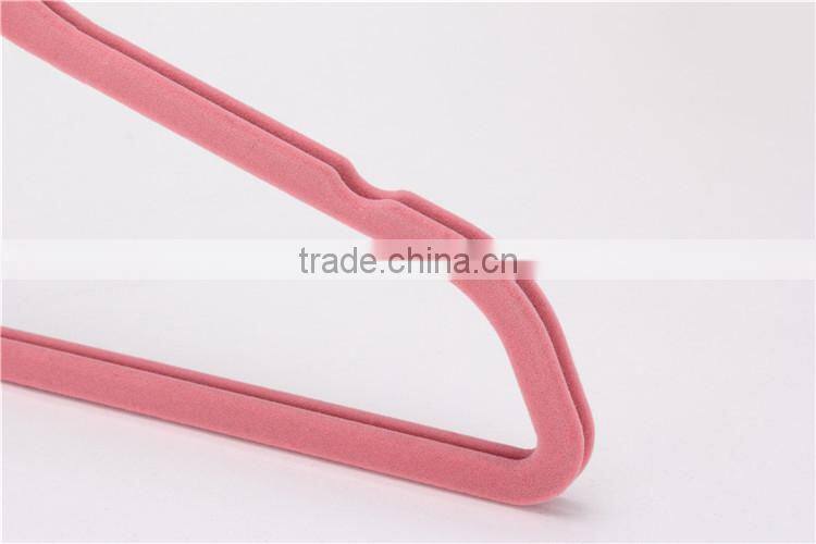 Standby Purple Velvet Hanger with a hook Functional Factory Dirrect