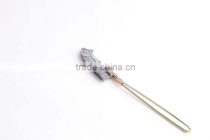 bent hand scratch brushes with handle, length 245 mm or 9 3/5"