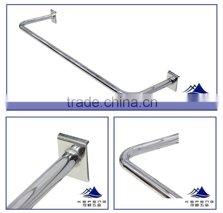 oval tube display hanging bracket,slatwall display bracket KF-C143