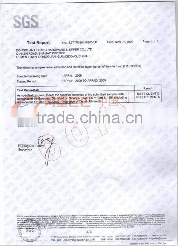 RORO high quality European auto lock zipper slider for garment on sale