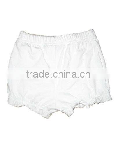 girls plain white boxer shorts