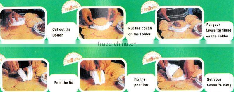 2015 Best prices new mould plastic 3set dough press /Chinese dumpling maker