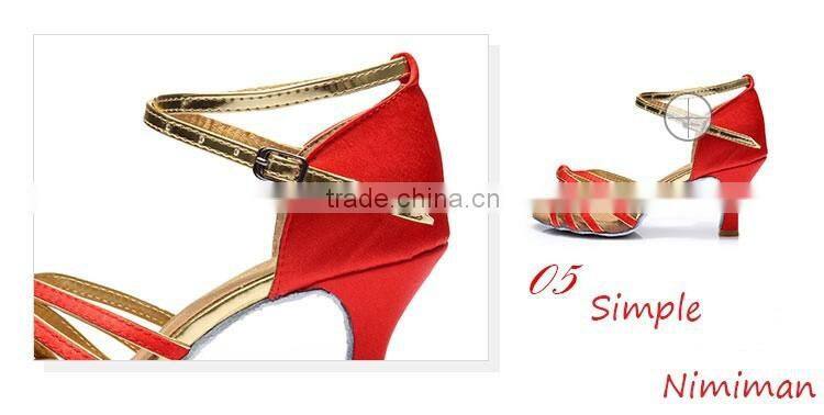 2016 Wholesale ballroom latin dance shoes women high heel salsa dance shoes for sale
