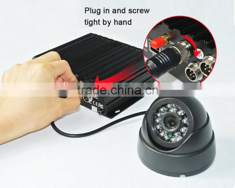 4 channel car mobile dvr 4g/3g andriod apple support