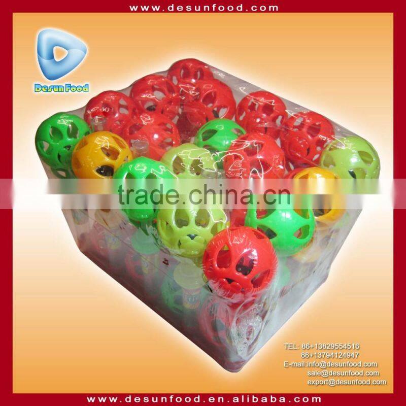 jingle bell toy with sweets in China toy candy manufacturer