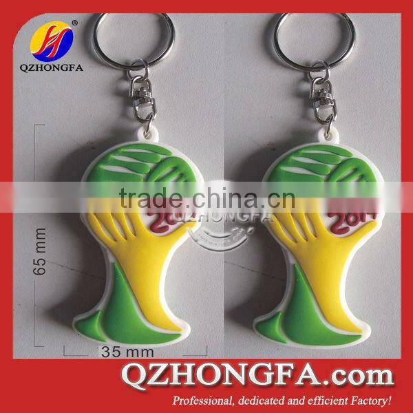2014 Brazil World Cup Brazil T-shirt 3D PVC Key Ring