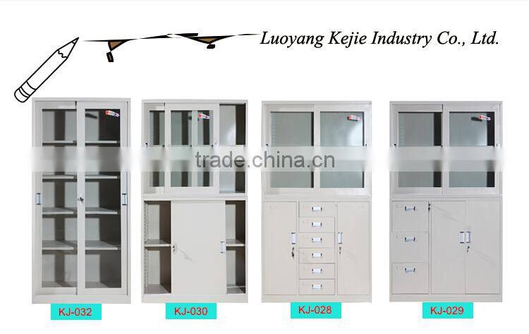 High Quality India Kitchen Stainless Steel Cabinet Shelves with Three Doors Cabinet