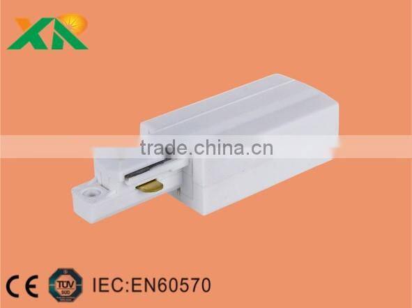 High quality single phase 3 wires track connectors live end feed