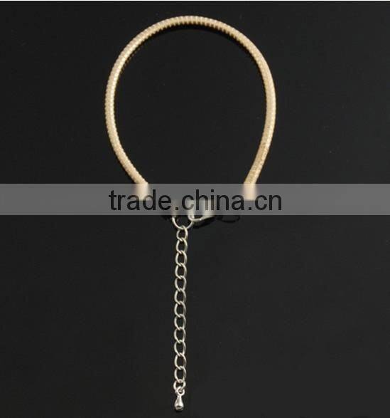2016 DIY PU Bangles 3mm size suit for big hole beads and charms--OEM is welcome