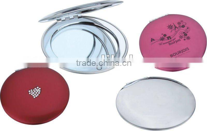 compact cosmetic mirror with logo imprint for promotional