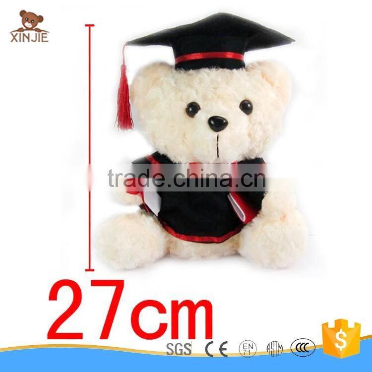 custom plush graduate bear toy best selling soft stuffed graduate bear toy