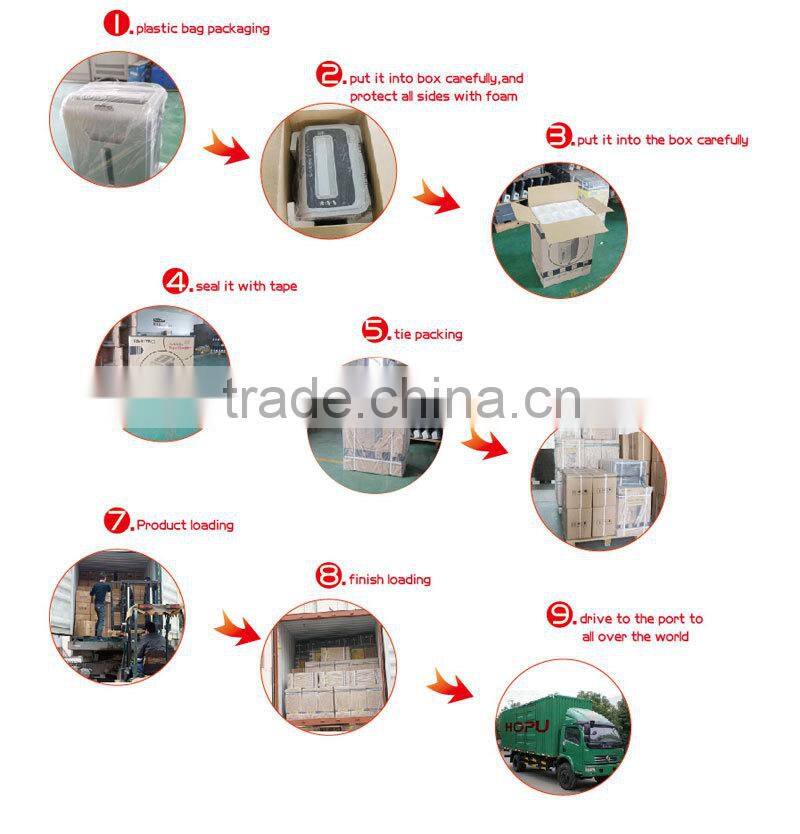 Min cross cut business shredder with paper