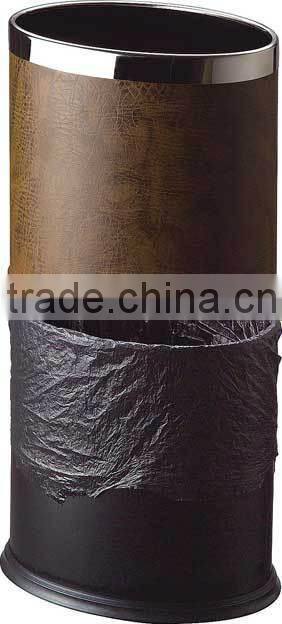 Hot type Leather body recycling waste bin metal inner