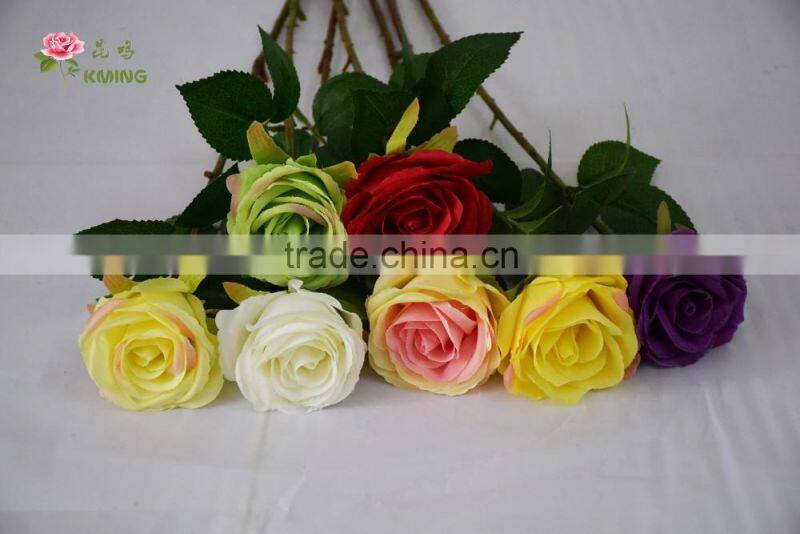 cheap promotional gift rose plastic flower good preserved flower for festival use
