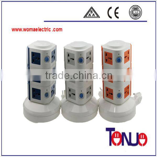 vertical layer desktop usb port flexible wire wall socket with usb port