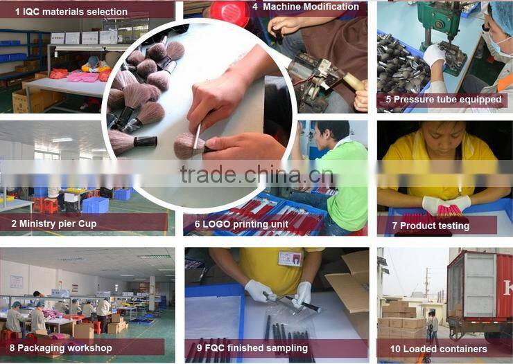 retractable golden powder blush brush