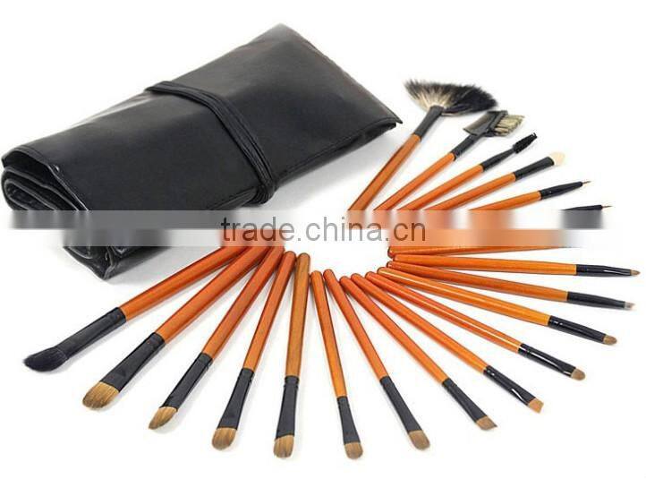professional makeup brush set with black cosmetic case - 26 piece brush tool