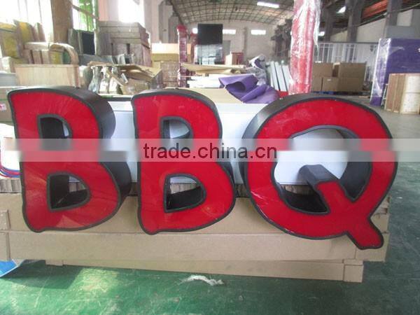 Advertising led illuminated acrylic sign light letter