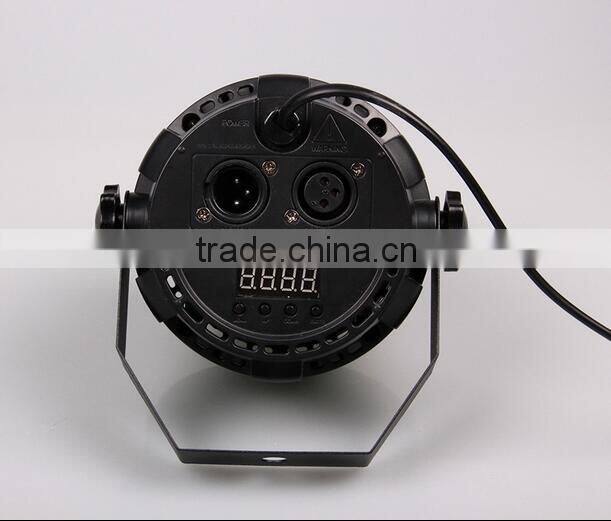 RGBW Plastic Indoor wedding party disco stage LED Par Light 12pcs*1w led effect par can light