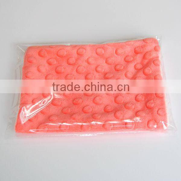 MOQ 50pcs Fashion Design Luxurious Security Minky Green Orange Microfiber Pillow Case