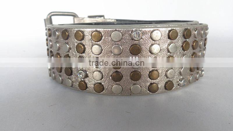 unisex studded belt, cheap leather belt,metal belt
