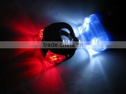 waterproof silicone mini 2 led bike tail lights bicycle rear light Set