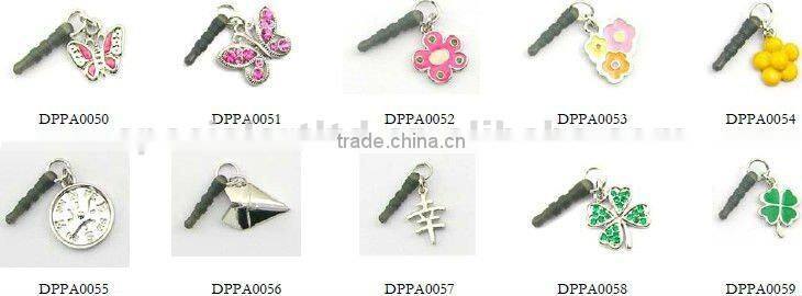 promotional fashion crystal earphone jack plug,designed by (C) charis,OEM service,pass SGS factory audit