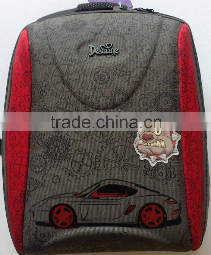 Russia brand children cars print wholesale school backpack bags