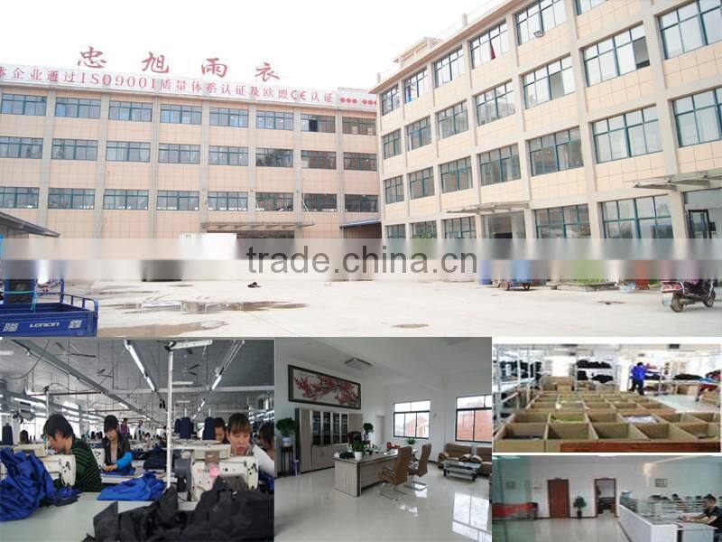 Adult Foldable Waterproof Hooded Long Rain Jacket Raincoat durable polyester raincoat