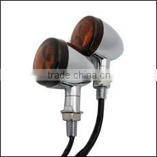 Led Indicator Lamp Bullet Chrome Motorcycle Turn Lights for Yamaha Custom