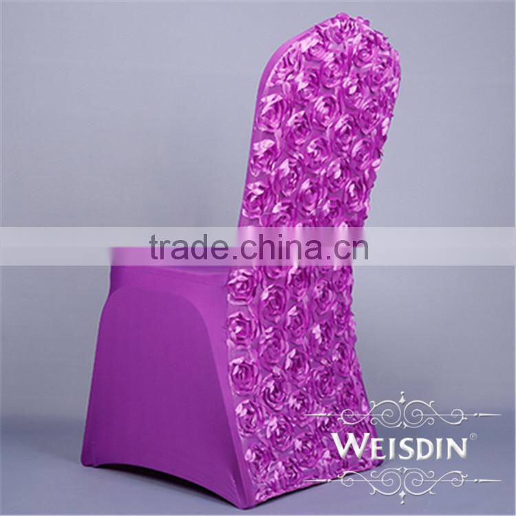 2015 Guagnzhou Manufacture flower pattern beautiful spandex chair cover for wedding