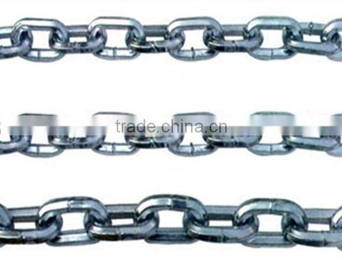 Q235 Iron Material Medium Link Chain, Ordinary Mild Steel Link Chain,Normal Welded Point Chain