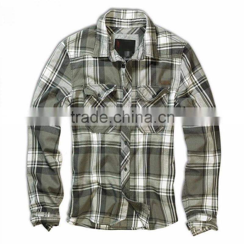 Mens Wholesale Plaid Flannel Shirt Manufacturer