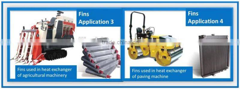 China supply high quality condenser wavy aluminum fin