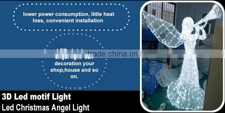 Christmas Light 3d Led Lighted Angel Outdoor Christmas Decorations