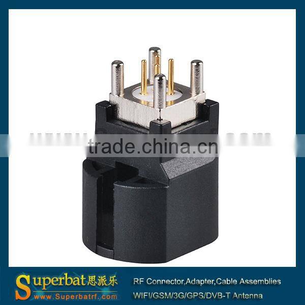 For Tesla Fakra Jack PCB mount 4Contact pin Connector insulation piercing connector