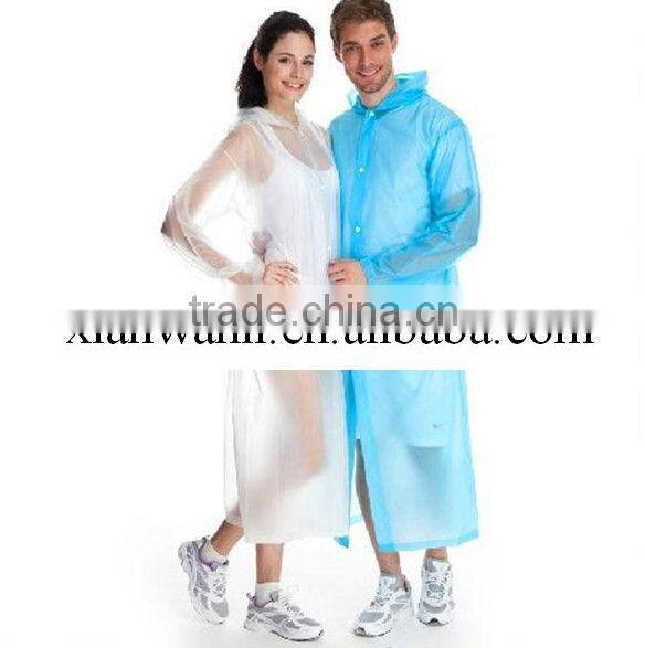 disposable plastic transparent raincoat