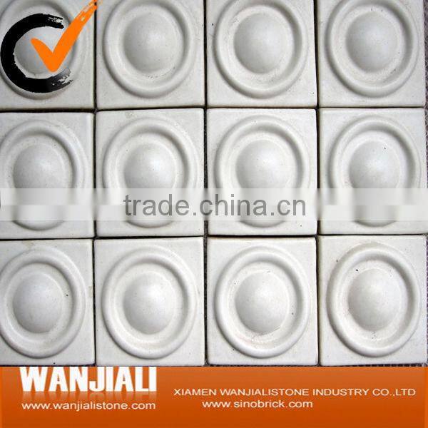 glazed handmade terracotta tile