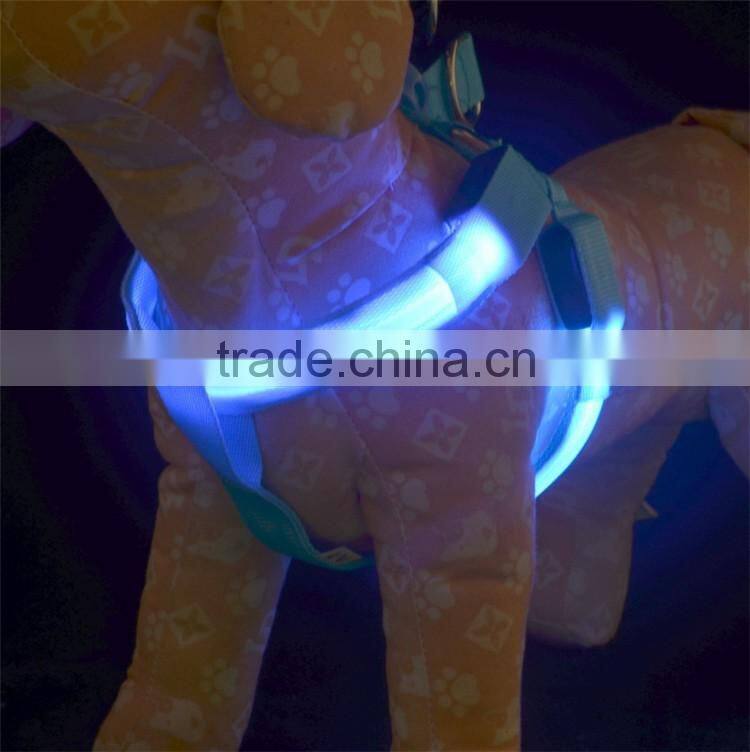 Pet Dog Cat Collar Peppy Dog Led Flashing Light Harness Collar Pet Safety Led Leash Rope Belt