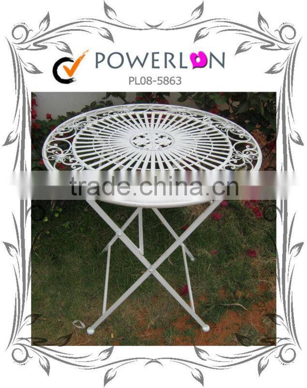 Sale High Quality Folding Antique Round Table Outdoor Furniture For Garden Patio J15M TS05 X00 PL08-5134