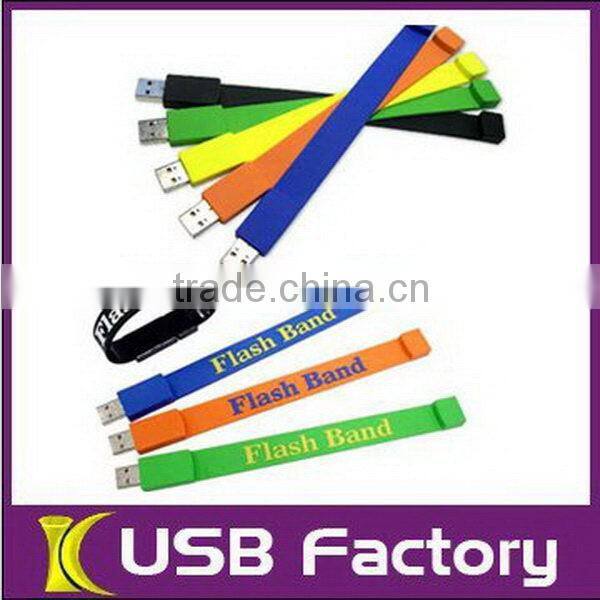 In stock usb flash drive bracelet usb drive 64GB